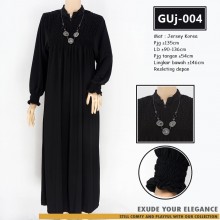 GUj-004 Gamis jersey Resleting /probreastfeeding