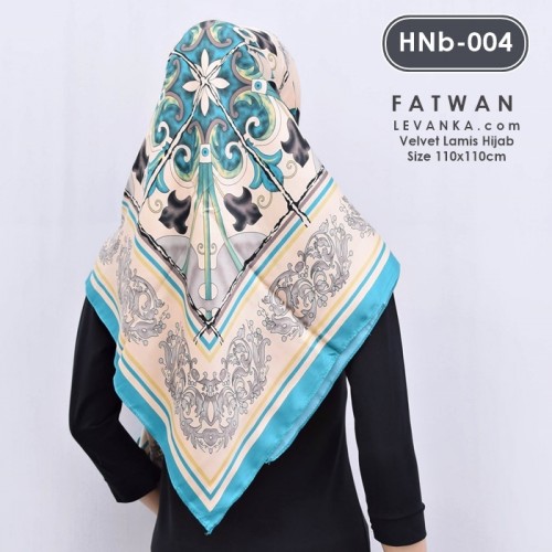 HNb-004 Hijab Square Velvet by Fatwan