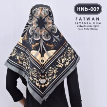 HNb-009 Hijab Square Velvet by Fatwan