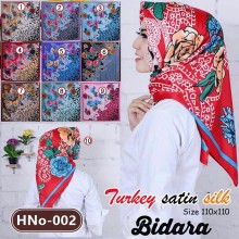 HNo-002 HIJAB SATIN SILK BIDARA 