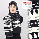 HP-018 Pashmina Satin Monochrome
